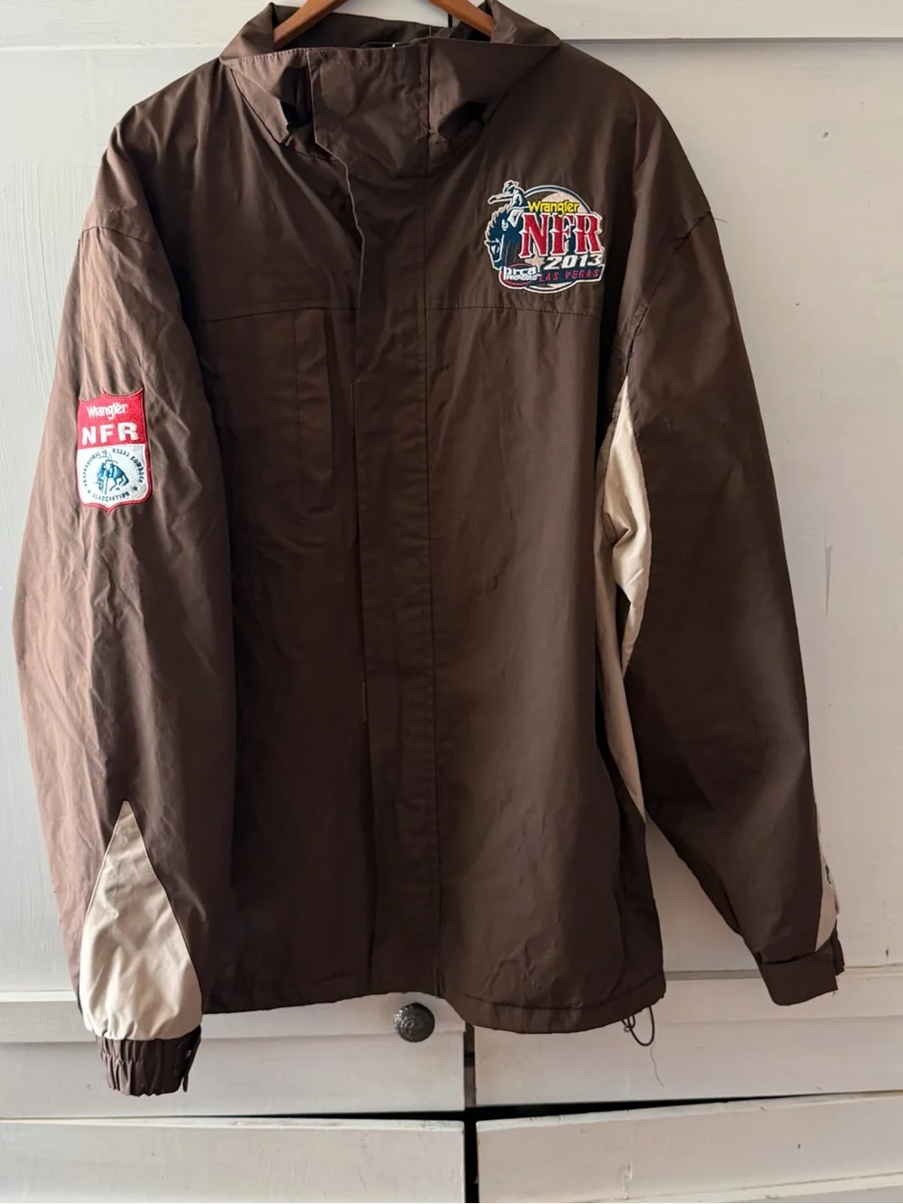 Retro Vintage Wrangler NFR FINALS 2013 PRCA Pro Rodeo Las Vegas Jacket XL